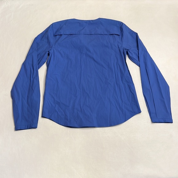 🟢 Reed Krakoff Blue Button Down Blouse - Picture 6 of 6